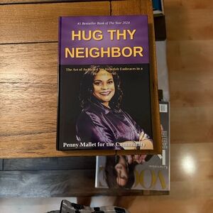 Hug Thy Neighbor by Penny Mallet - Purple Cover